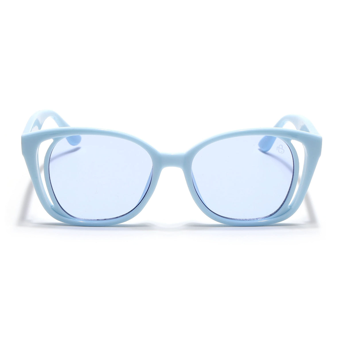 Eyejack Sky Blue Round Sunglasses for Women (5082CL1222)