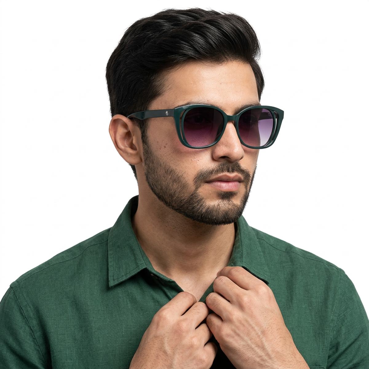 Eyejack Olive Round Sunglasses for Women (5082CL1225)