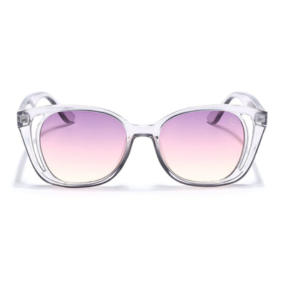 Eyejack Transparent Round Sunglasses for Women (5082CL1227)