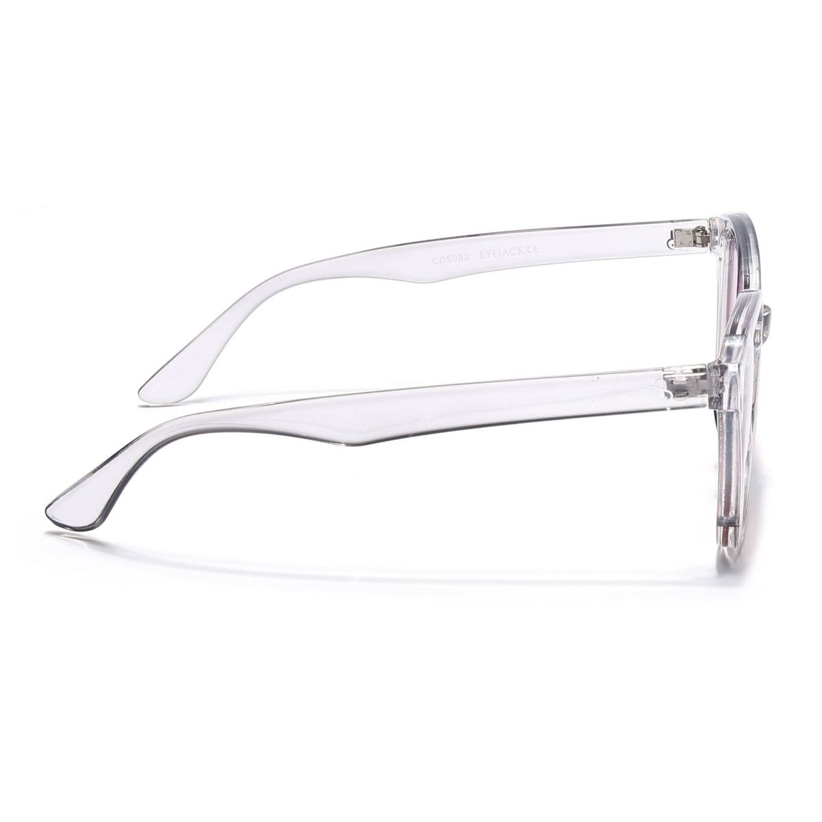 Eyejack Transparent Round Sunglasses for Women (5082CL1227)