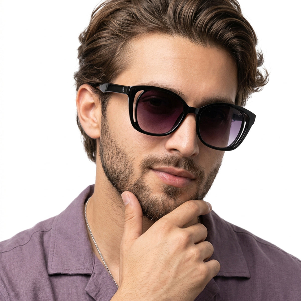 Eyejack Shine Black Round Sunglasses for Women (5082CL1218)