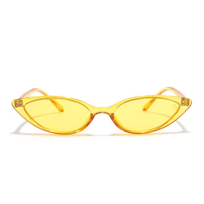 Eyejack Yellow Cateye Sunglasses for Women (5083CL1237)