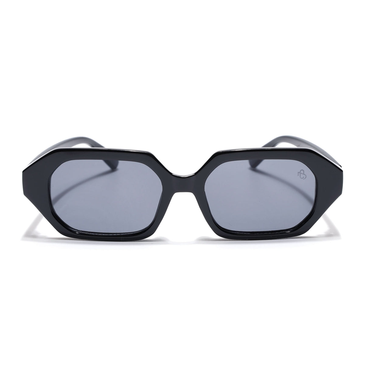 Eyejack Black Square Sunglasses for Men & Women (5088CL1254)