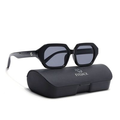 Eyejack Black Square Sunglasses for Men & Women (5088CL1254)