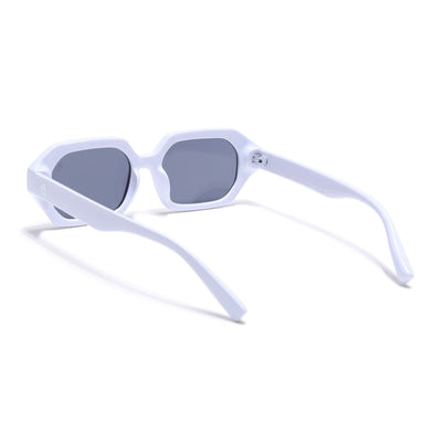 Eyejack White Square Sunglasses for Men & Women (5088CL1255)