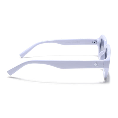 Eyejack White Square Sunglasses for Men & Women (5088CL1255)