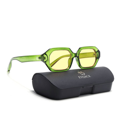 Eyejack Green Square Sunglasses for Men & Women (5088CL1258)