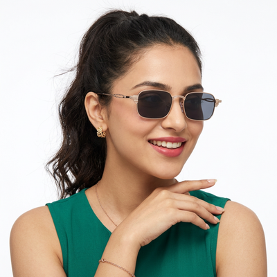 LINE I Golden Rectangle Sunglasses (5111CL2589)