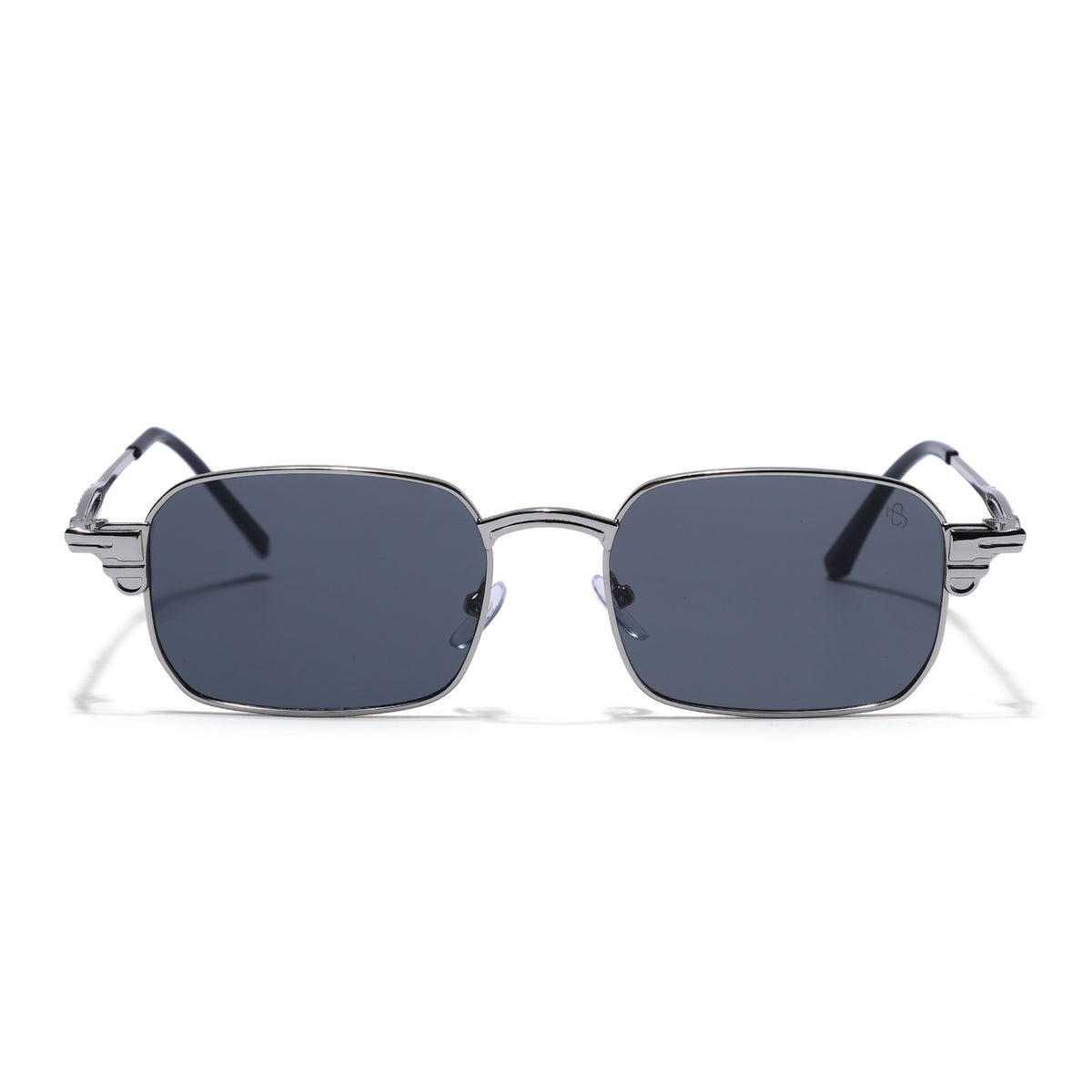 Eyejack Silver Rectangle Sunglasses for Men & Women (5111CL2588)