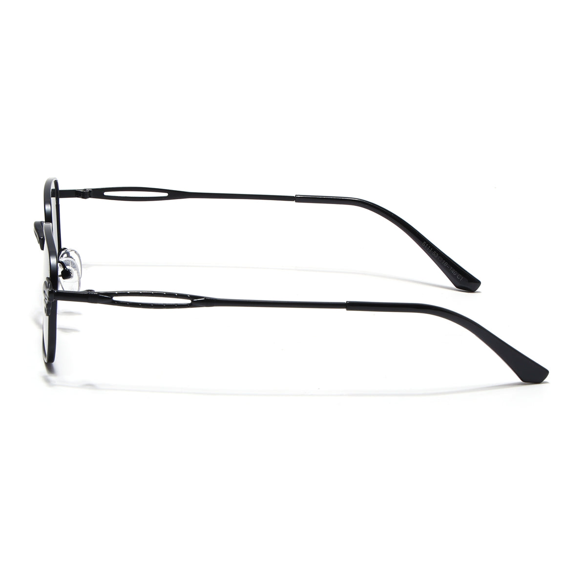 Eyejack Black Rectangle Sunglasses for Men & Women (5111CL2587)