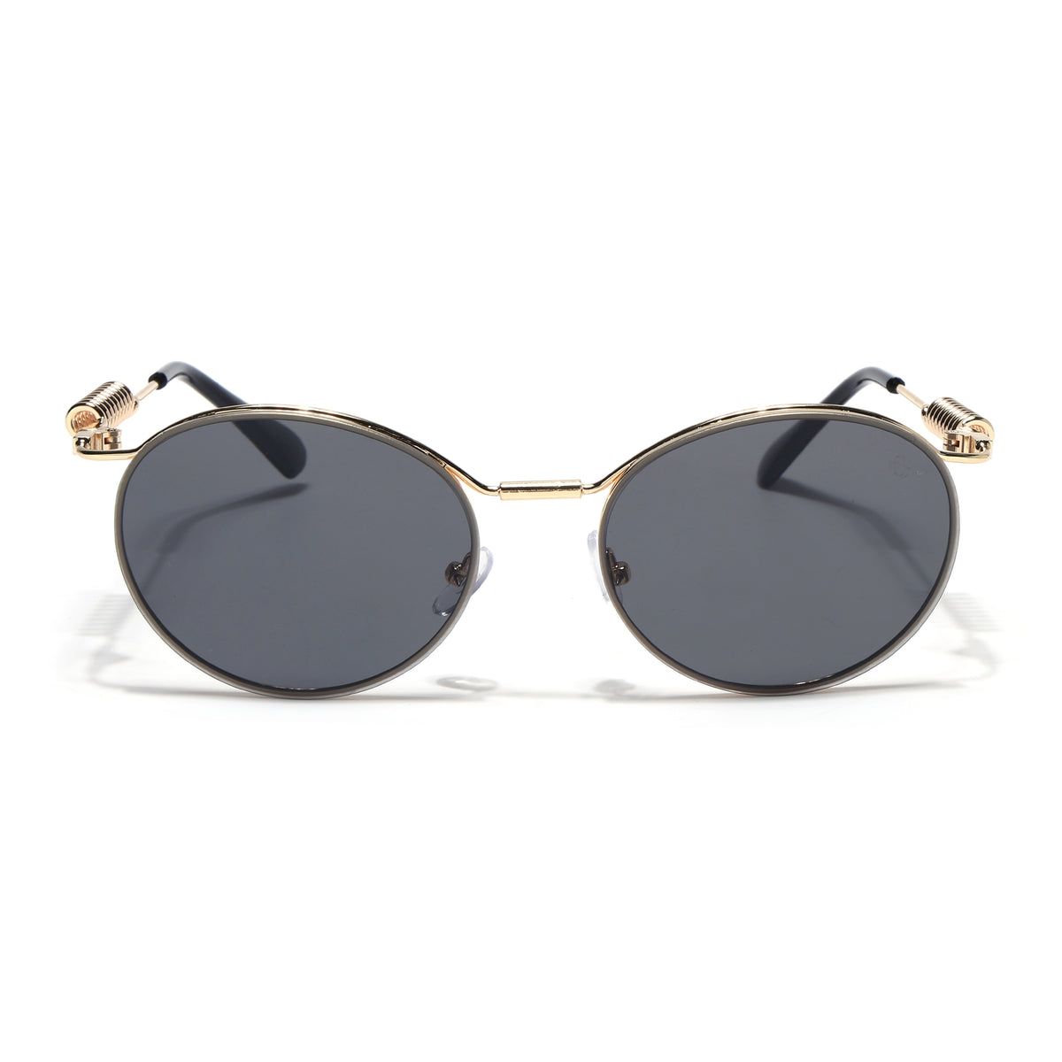 Eyejack Golden Oval Sunglasses for Men & Women (5113CL2584)