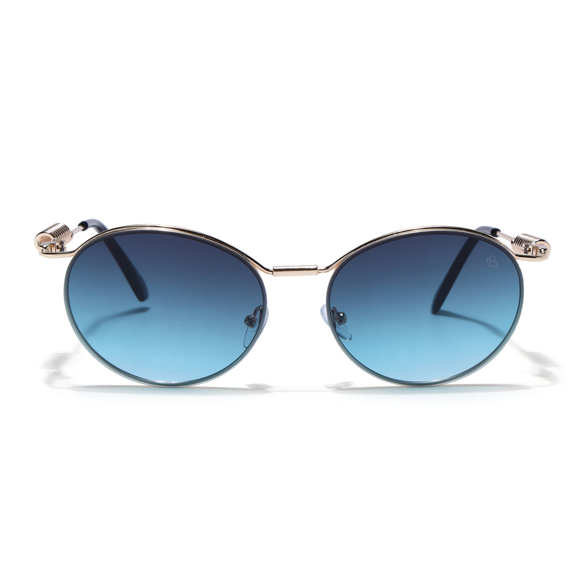Eyejack Golden Oval Sunglasses for Men & Women (5113CL2585)