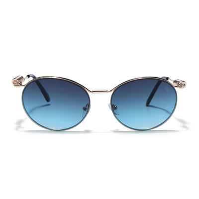 Eyejack Golden Round Sunglasses for Men & Women (5113CL2585)