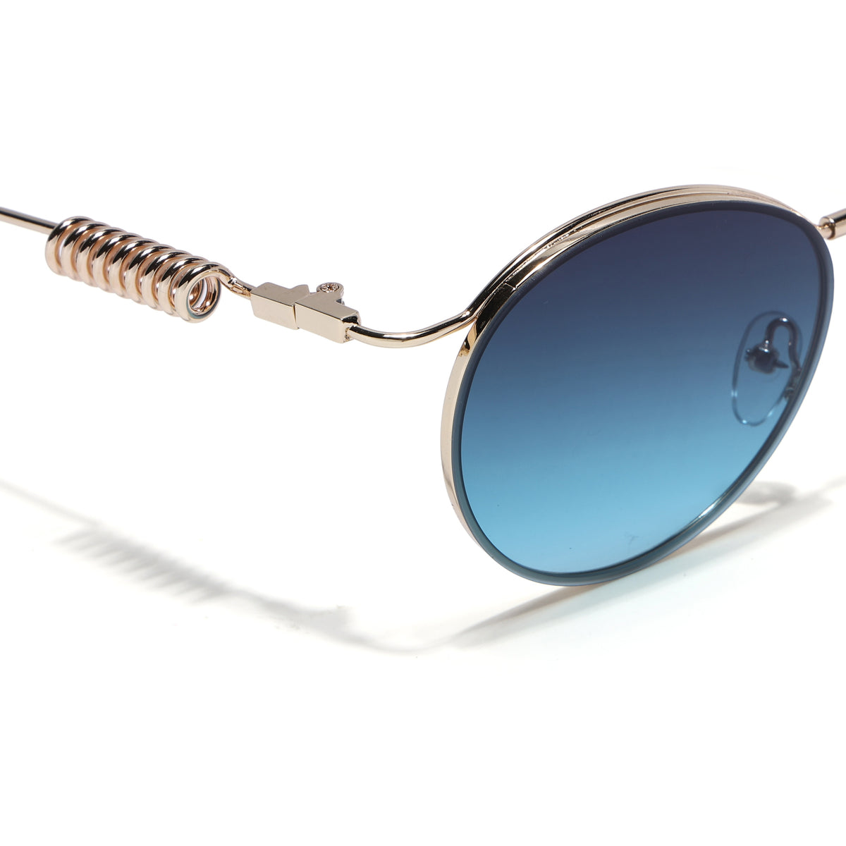 Eyejack Golden Oval Sunglasses for Men & Women (5113CL2585)