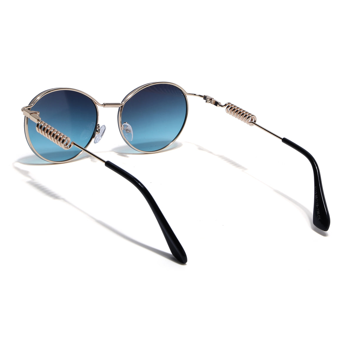 Eyejack Golden Oval Sunglasses for Men & Women (5113CL2585)