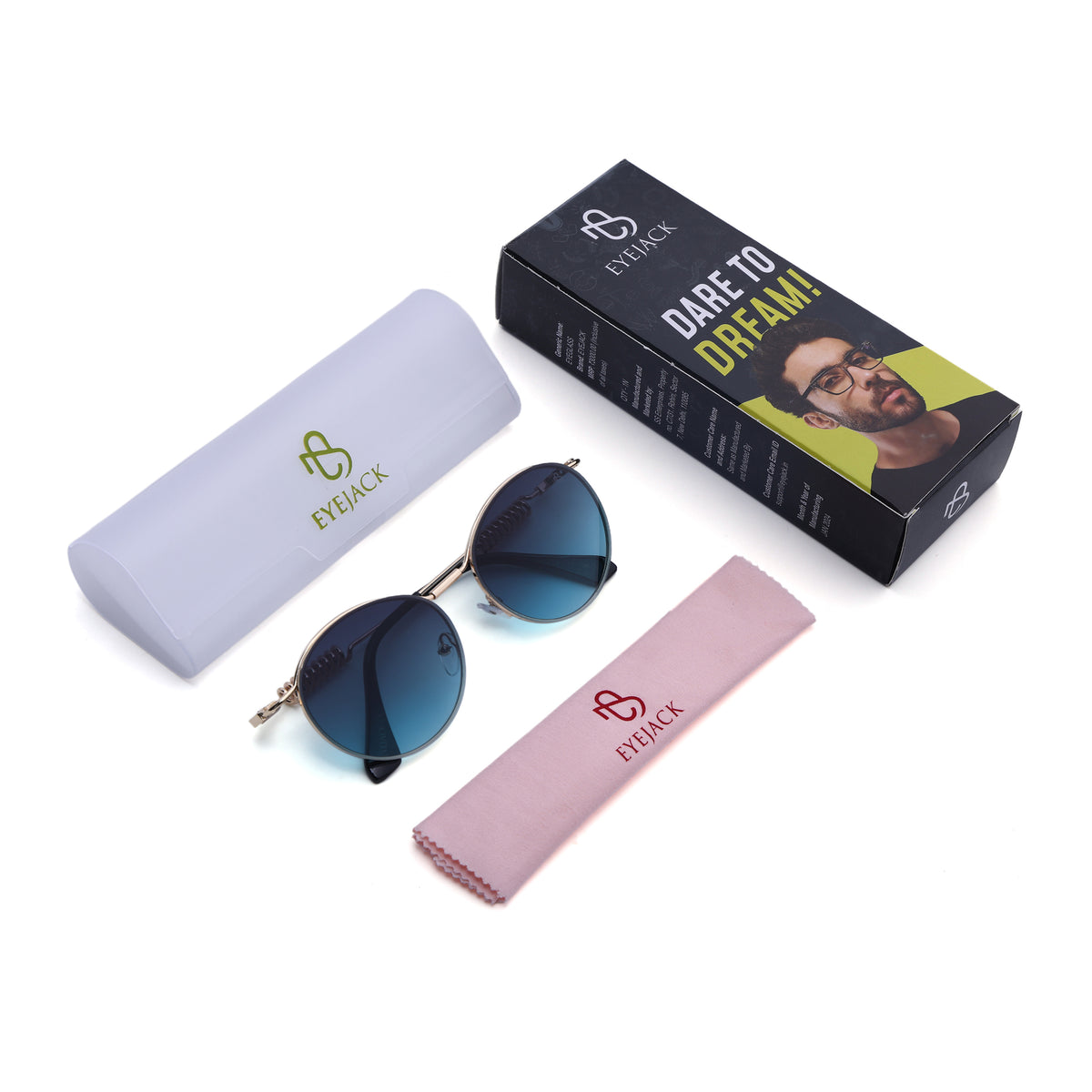 LOOP I Golden Round Sunglasses (5113CL2585)
