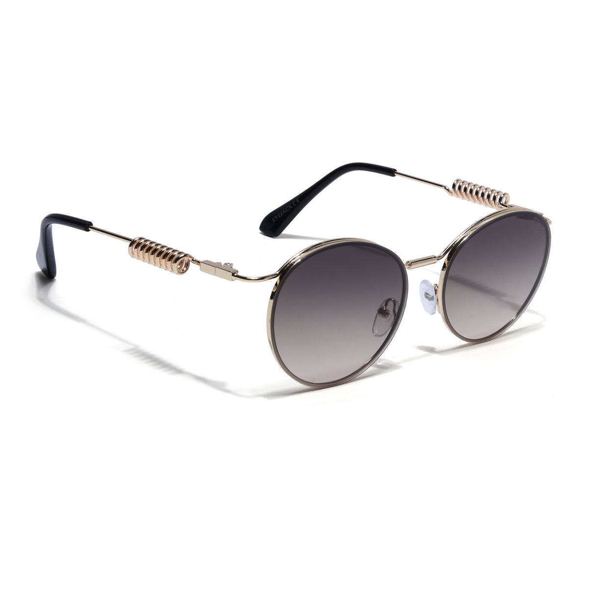 Eyejack Golden Oval Sunglasses for Men & Women (5113CL2586)