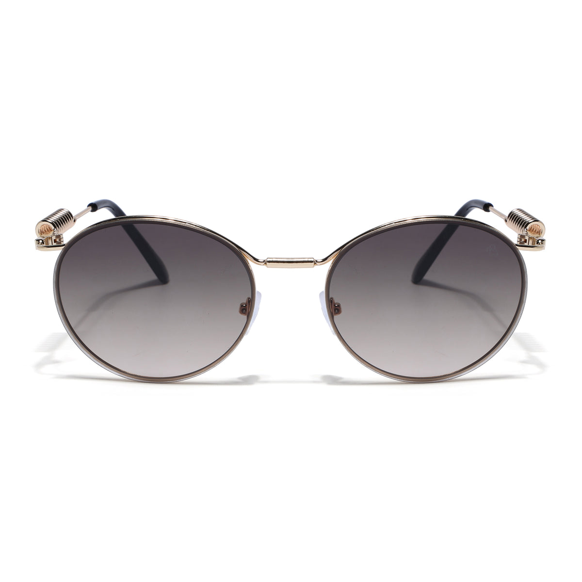 Eyejack Golden Oval Sunglasses for Men & Women (5113CL2586)
