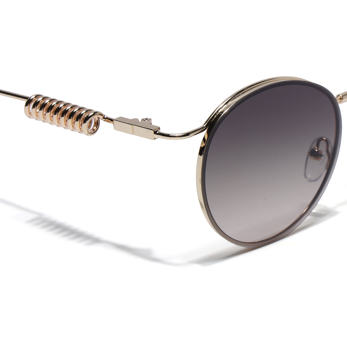 Eyejack Golden Oval Sunglasses for Men & Women (5113CL2586)