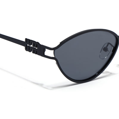 Eyejack Black Cateye Sunglasses for Women (5114CL2569)