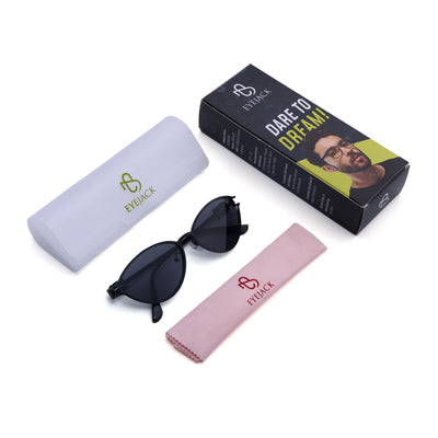 Eyejack Black Cateye Sunglasses for Women (5114CL2569)