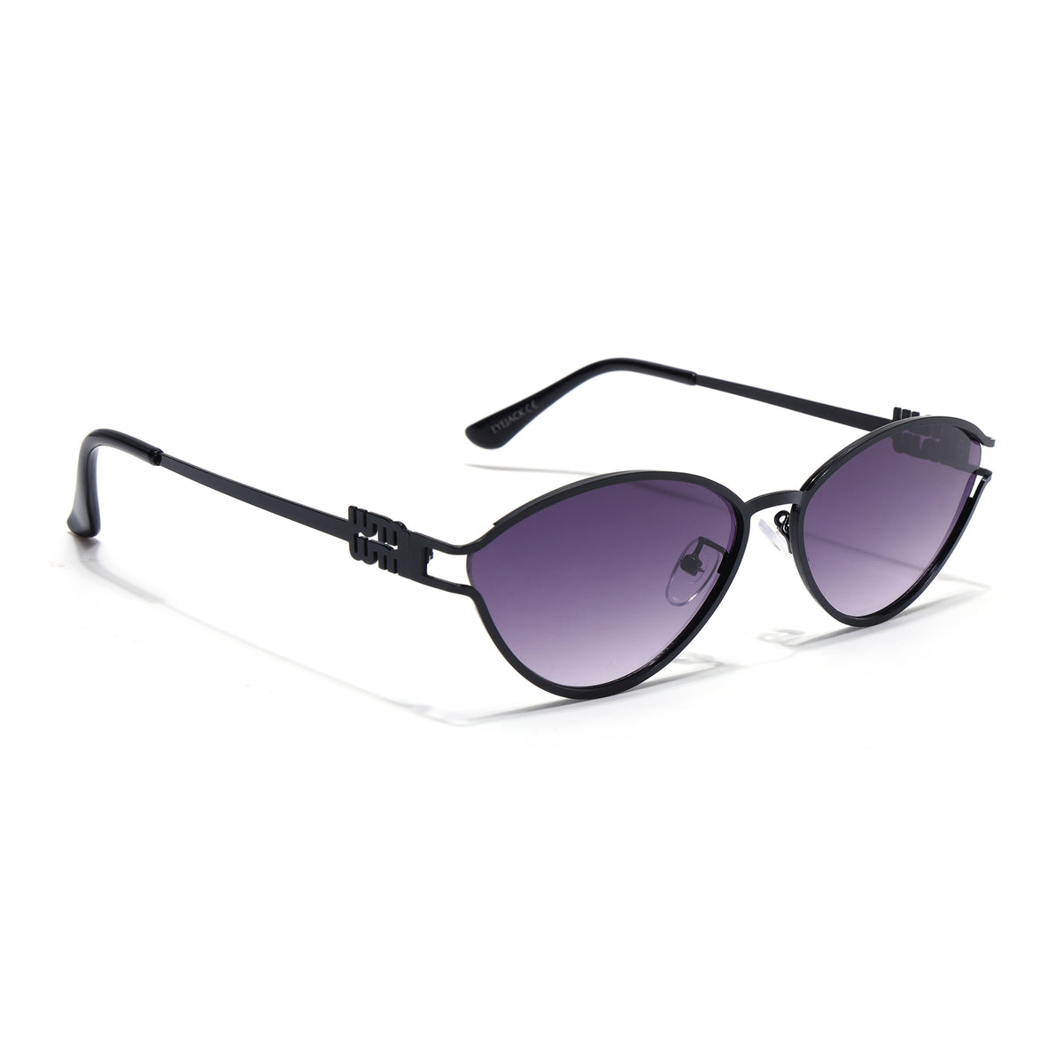 Eyejack Black Cateye Sunglasses for Women (5114CL2570)