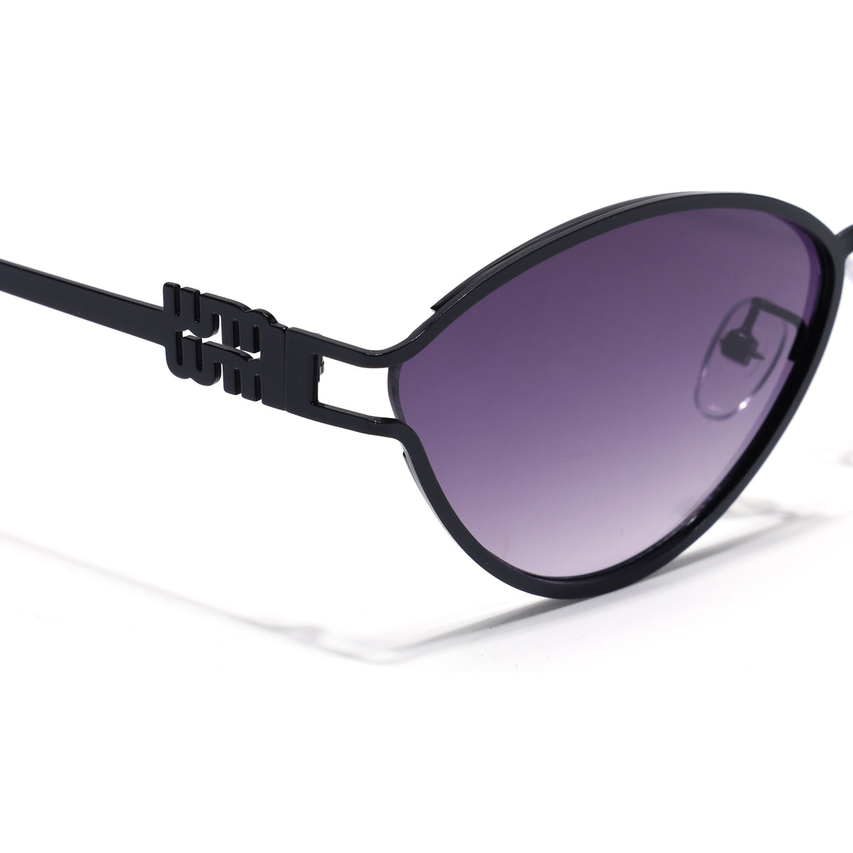 Eyejack Black Cateye Sunglasses for Women (5114CL2570)