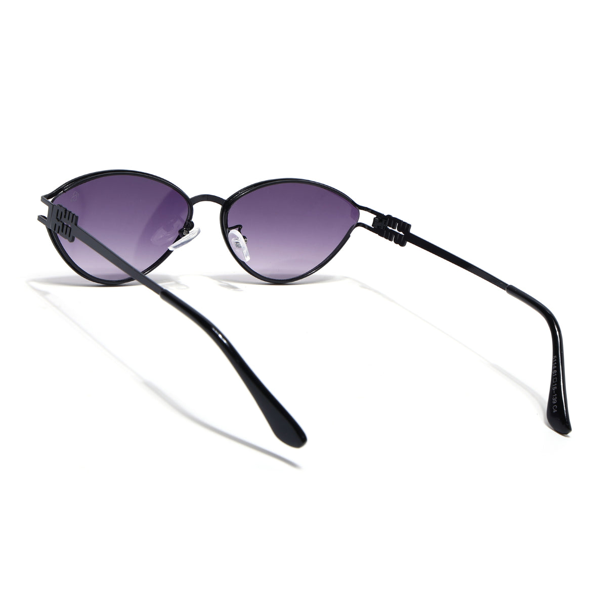 Eyejack Black Cateye Sunglasses for Women (5114CL2570)