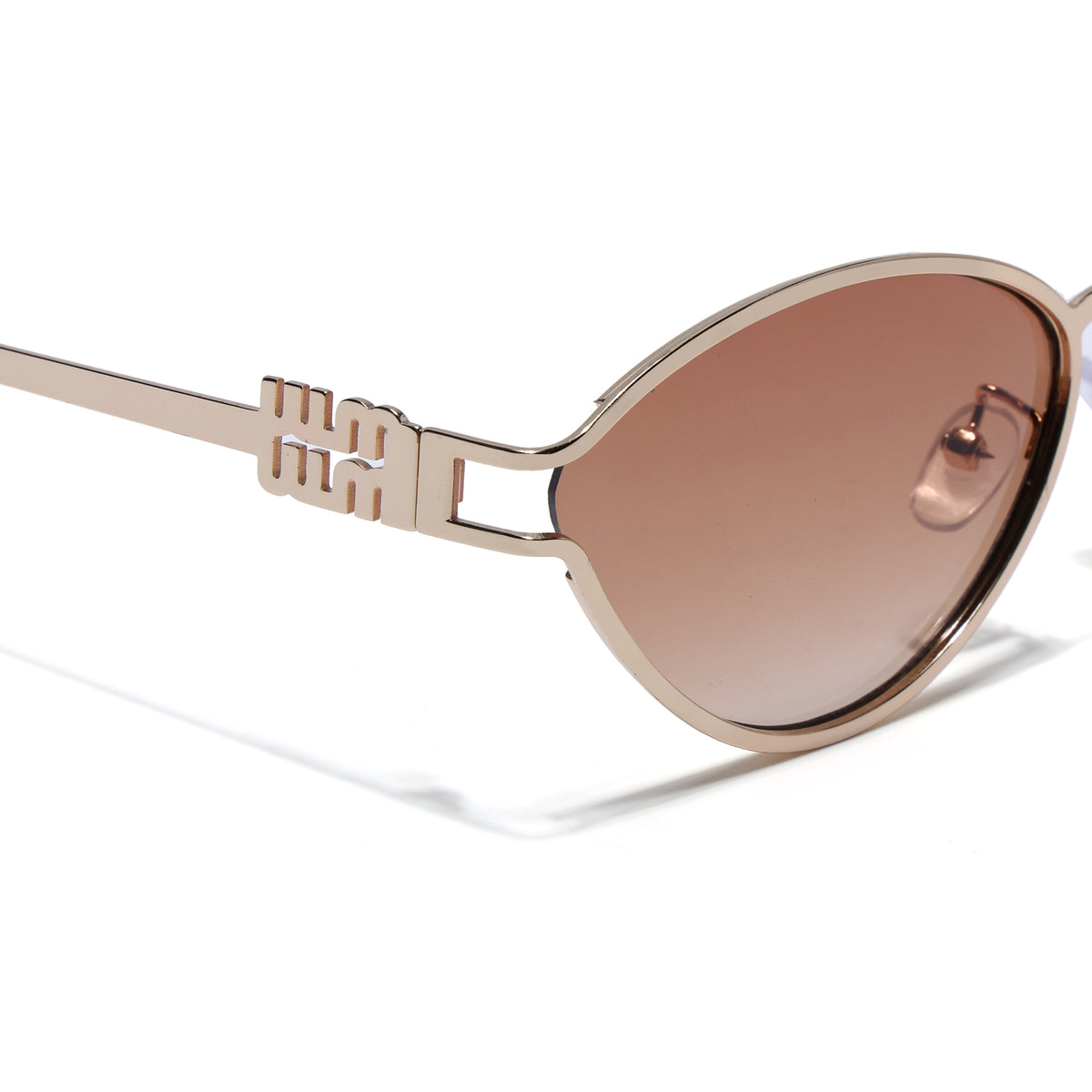 Eyejack Golden Cateye Sunglasses for Women (5114CL2581)