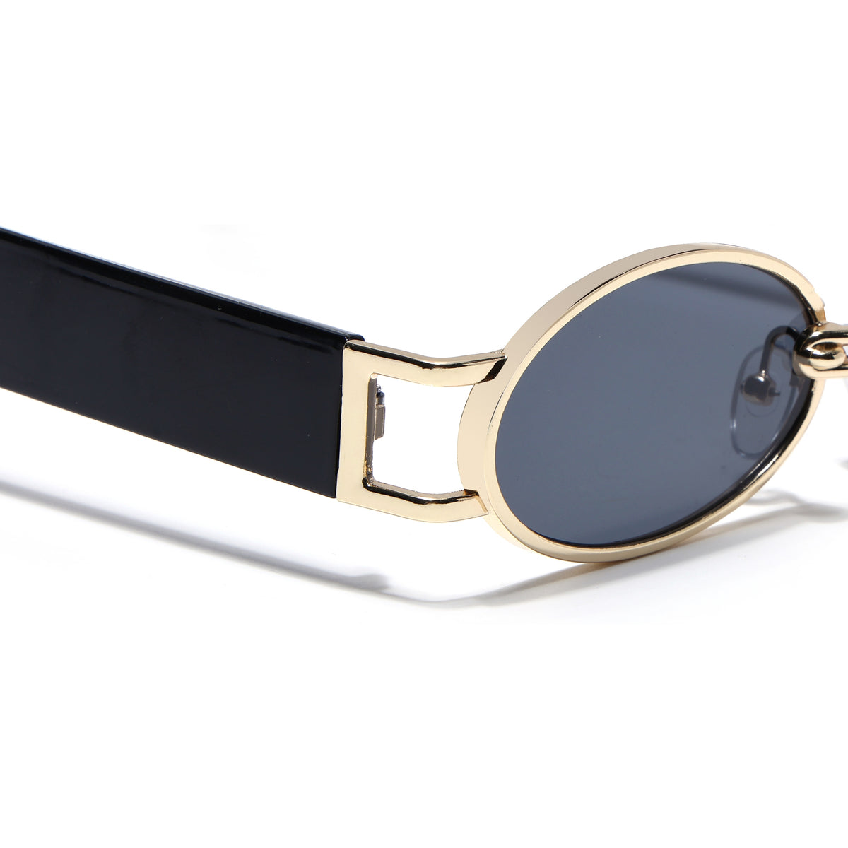 Eyejack Golden Oval Sunglasses for Men & Women (5115CL2577)