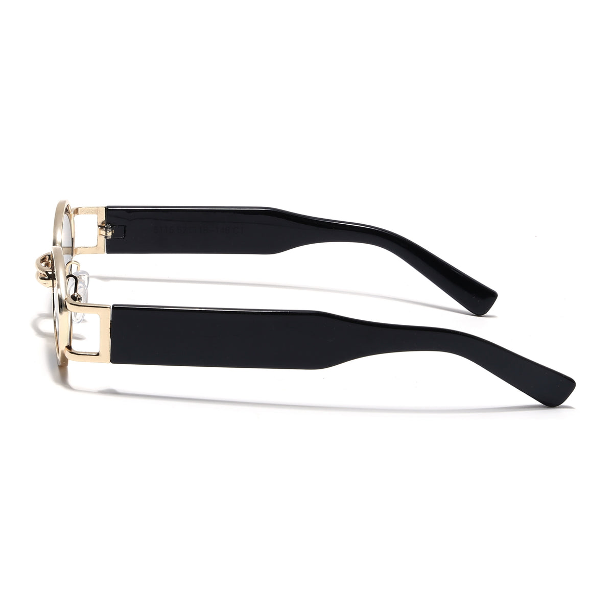 Eyejack Golden Oval Sunglasses for Men & Women (5115CL2577)