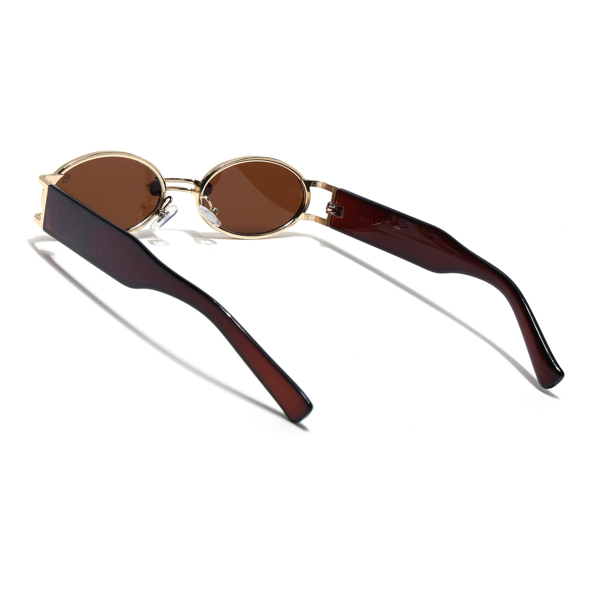 Eyejack Golden Oval Sunglasses for Men & Women (5115CL2578)