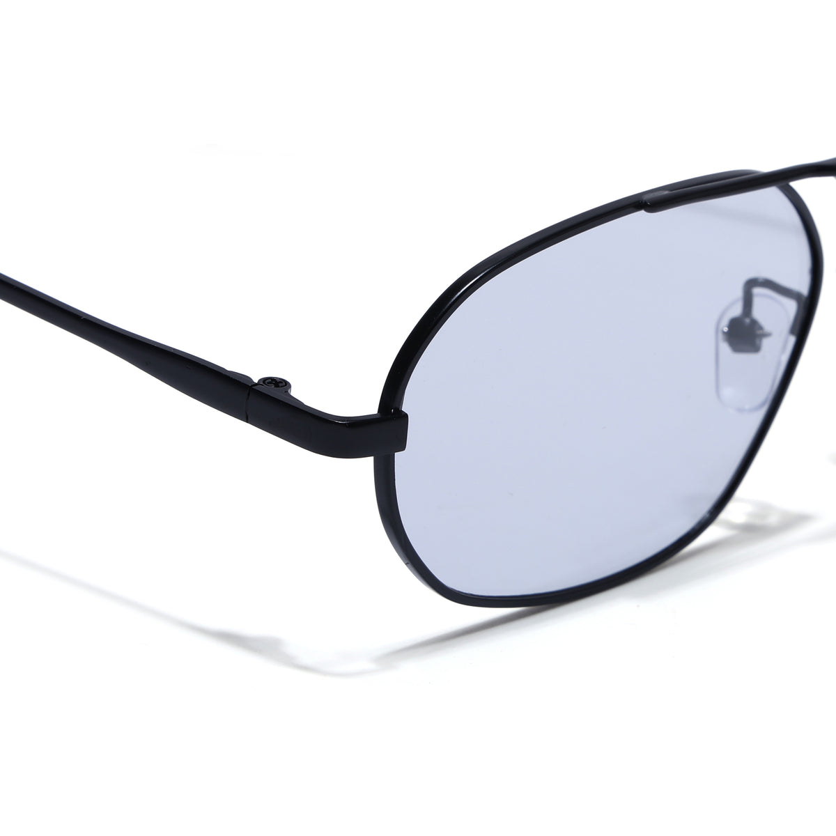 Eyejack Black Rectangle Sunglasses for Men & Women (5116CL2572)