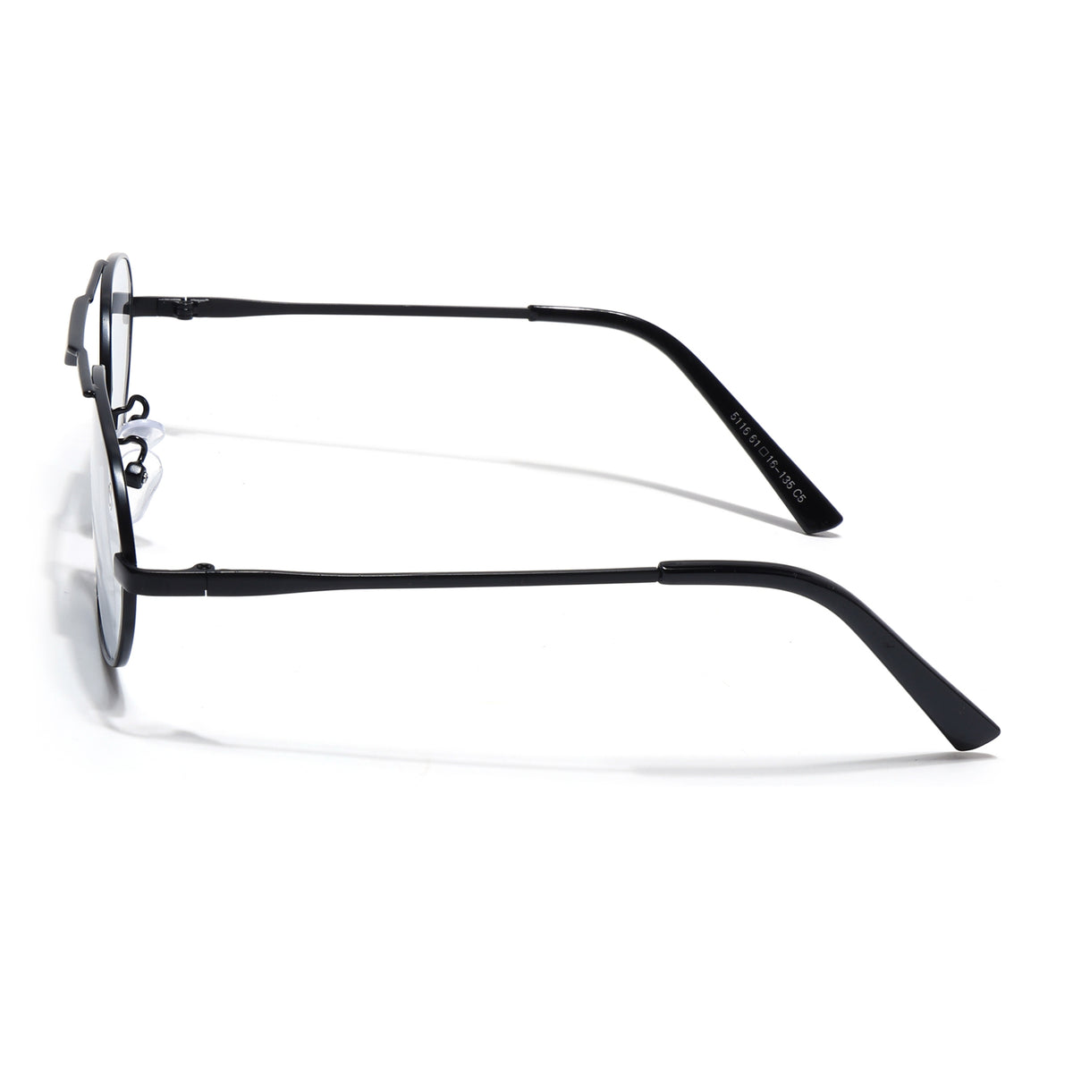Eyejack Black Rectangle Sunglasses for Men & Women (5116CL2572)