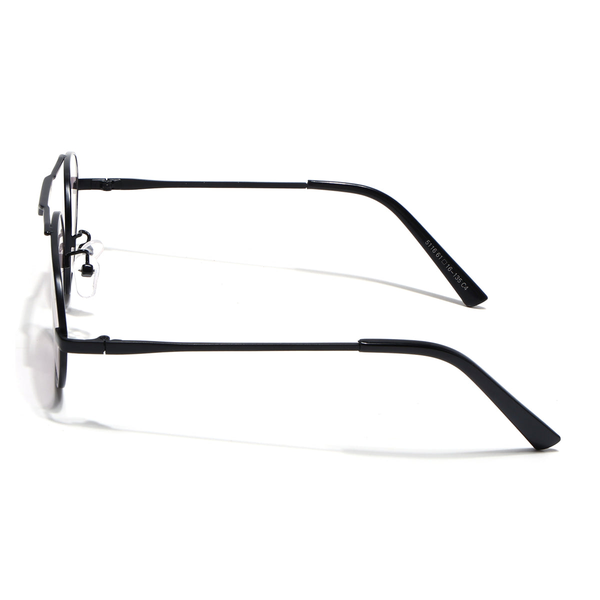 Eyejack Black Rectangle Sunglasses for Men & Women (5116CL2573)