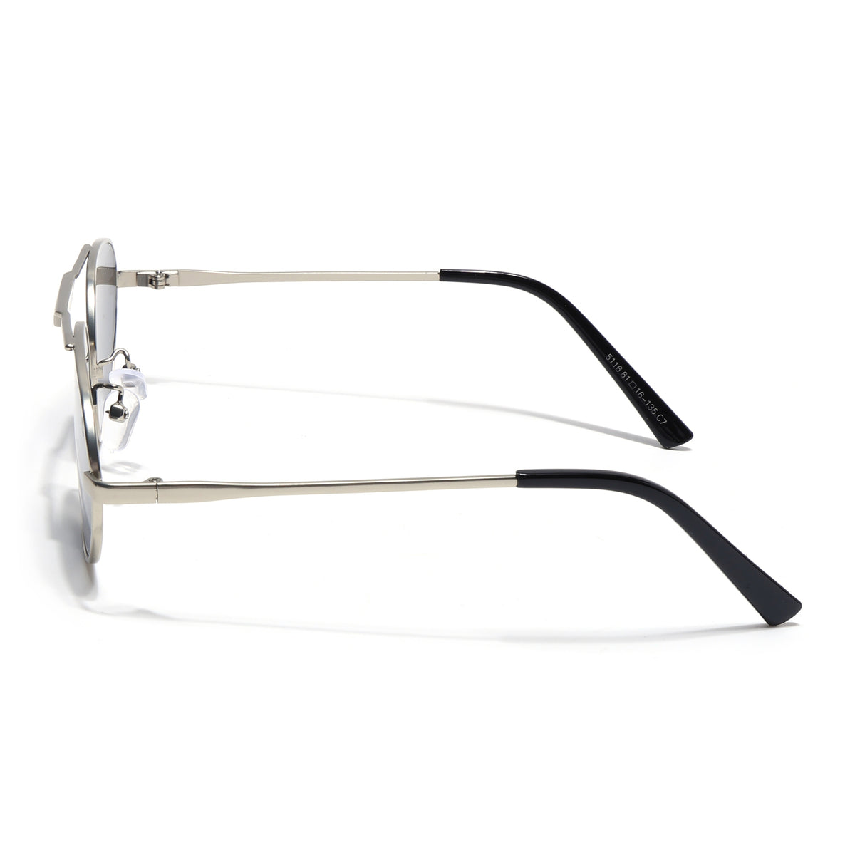 Eyejack Silver Rectangle Sunglasses for Men & Women (5116CL2574)