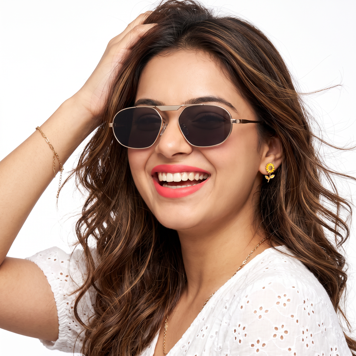 BLADE I Golden Rectangle Sunglasses (5116CL2575)