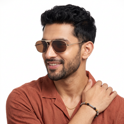 BLADE I Golden Rectangle Sunglasses (5116CL2576)