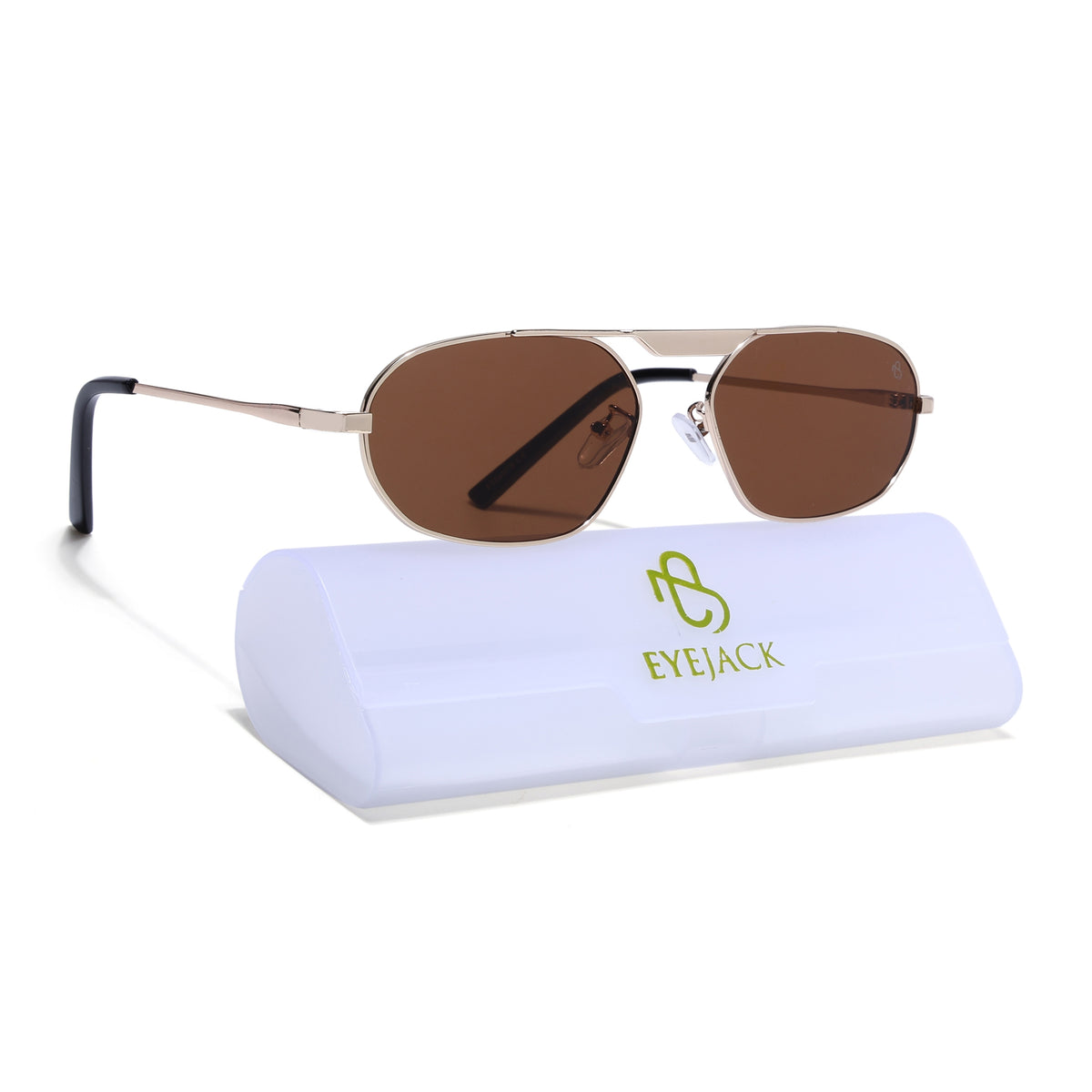 Eyejack Golden Rectangle Sunglasses for Men & Women (5116CL2576)