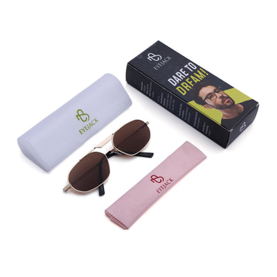 Eyejack Golden Rectangle Sunglasses for Men & Women (5116CL2576)