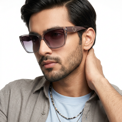 Eyejack Grey Cateye Sunglasses for Women (5447CL1197)