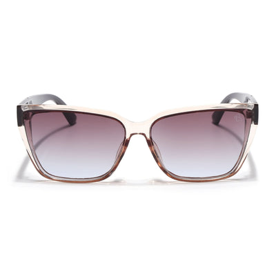 Eyejack Brown Cateye Sunglasses for Women (5447CL1201)