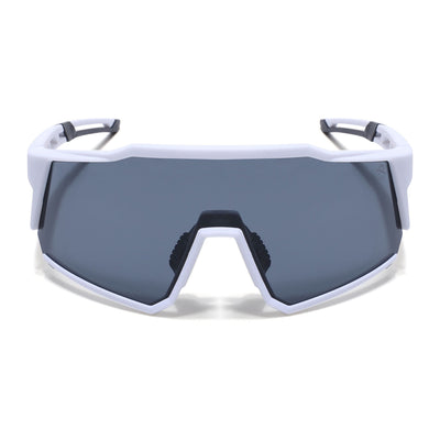 Eyejack White Wrap Around Sunglasses for Men & Women (5542CL1293)