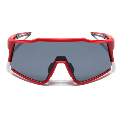 Eyejack Red Wrap Around Sunglasses for Men & Women (5542CL1295)