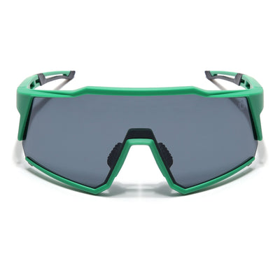 Eyejack Green Wrap Around Sunglasses for Men & Women (5542CL1296)