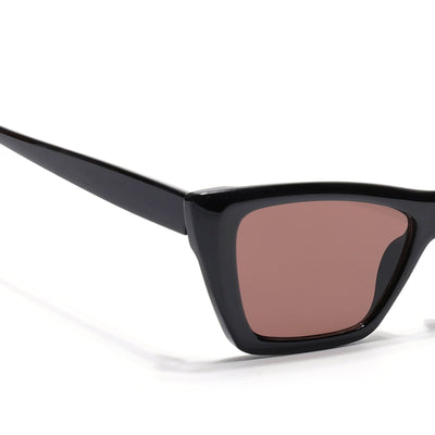 Eyejack Black Cateye Sunglasses for Women (58017CL1107-C6)