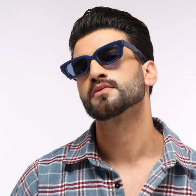 Eyejack Blue wayfarer Sunglasses for Men & Women (58027CL894)