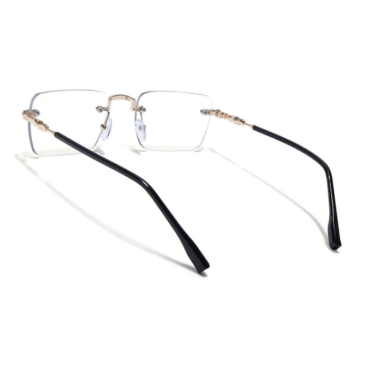 Eyejack Golden Rimless Eyeglasses for Men & Women (60050FCL2596)