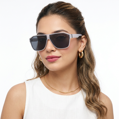 Eyejack Transparent Wayfarer Polarized Sunglasses for Men & Women (6023PCL1248)