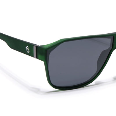 Eyejack Green Wayfarer Polarized Sunglasses for Men & Women (6023PCL1247)